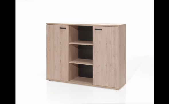 Armoire-bureau-Rio-decor-bois-lente-eik-G-160cm-Neyt