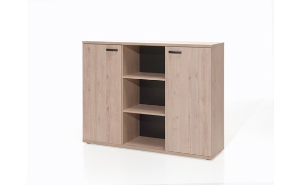 Armoire-bureau-Rio-decor-bois-lente-eik-G-160cm-Neyt
