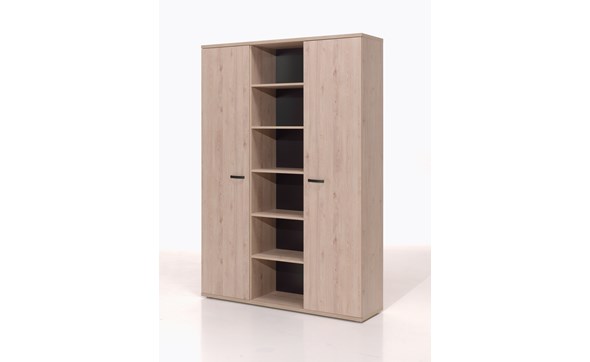 Armoire-bureau-Rio-decor-bois-lente-eik-H-160cm-Neyt