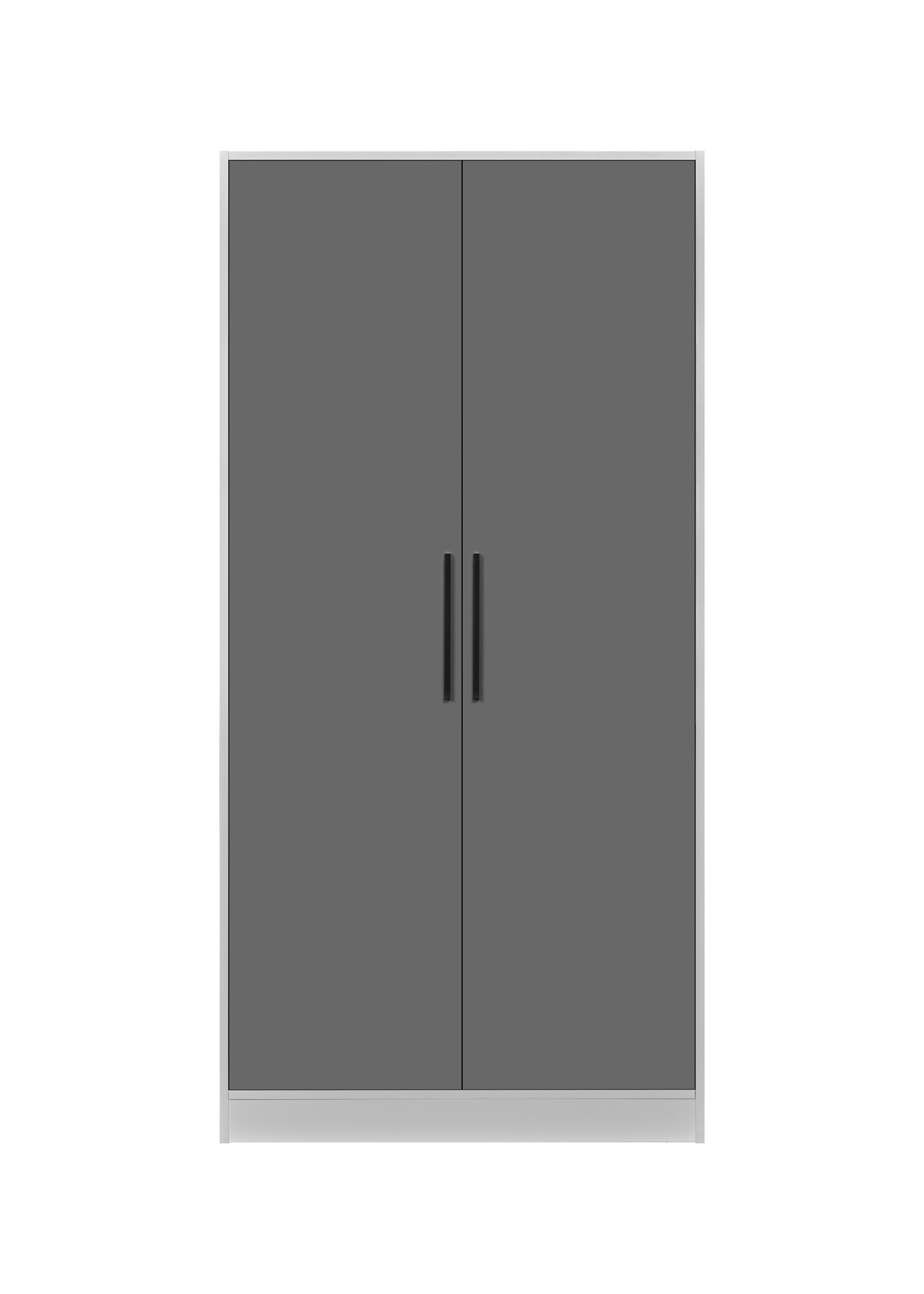 Armoire-de-rangement-Systemix-type-1000-2-porte-noir-Bauwens