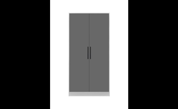 Armoire-de-rangement-Systemix-type-1000-2-porte-noir-Bauwens