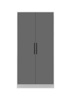 Armoire-de-rangement-Systemix-type-1000-2-porte-noir-Bauwens
