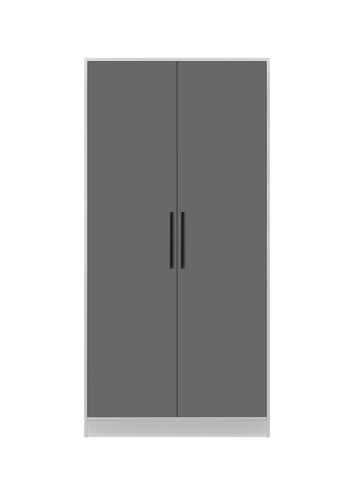Armoire-de-rangement-Systemix-type-1000-2-porte-noir-Bauwens