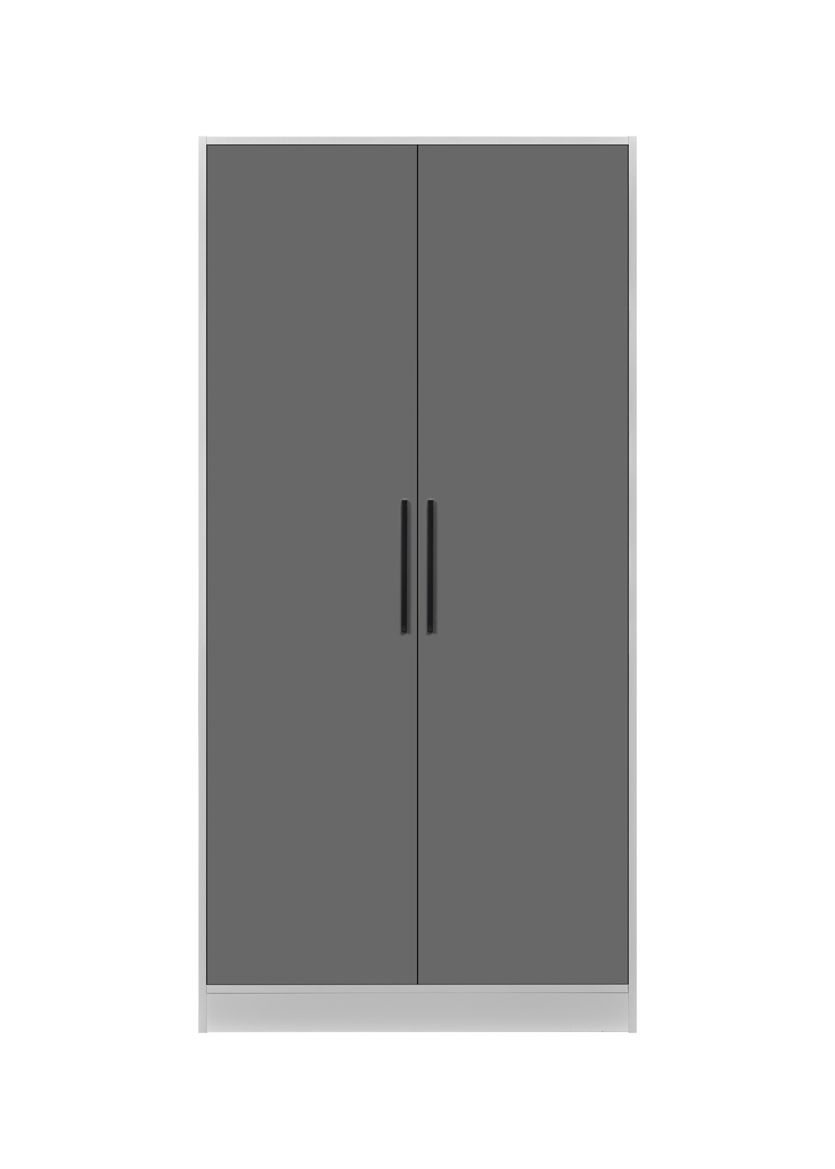 Armoire-de-rangement-Systemix-type-1000-2-porte-noir-Bauwens