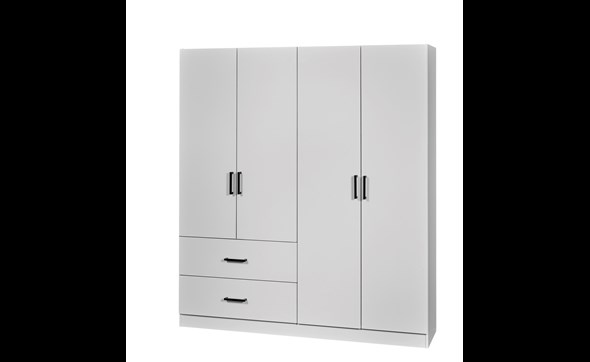 Armoire-de-rangement-Wilson-4-portes-2-tiroirs-blanc-Bauwens