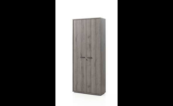 Armoire-haute-2-portes-bureau-Pronto-decor-bois-sherman-gris-90cm-Neyt
