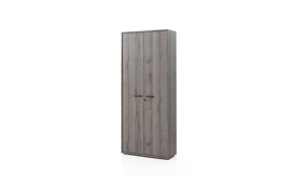 Armoire-haute-2-portes-bureau-Pronto-decor-bois-sherman-gris-90cm-Neyt