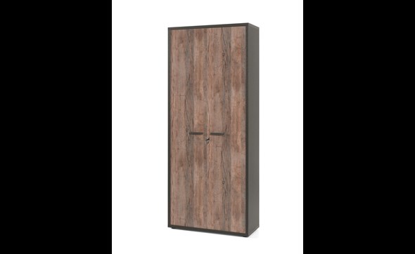 Armoire-haute-2-portes-bureau-Pronto-decor-bois-vintage-noir-90cm-Neyt