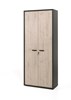 Armoire-haute-bureau-Capo-kastanje-zwart-D-90cm-Neyt