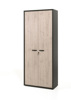 Armoire-haute-bureau-Capo-kastanje-zwart-D-90cm-Neyt