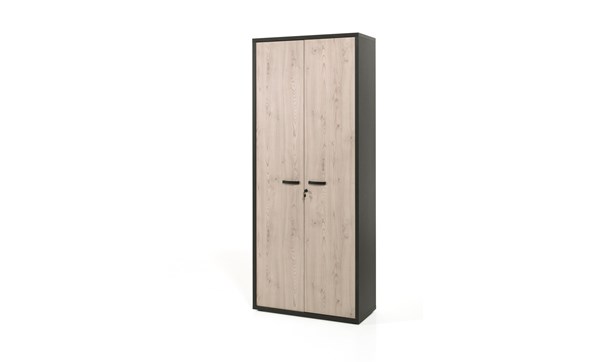 Armoire-haute-bureau-Capo-kastanje-zwart-D-90cm-Neyt