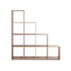 Armoire-rangement-Bergamo-2-front-02-10-niches-decor-chene-155cm-Finori