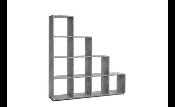 Armoire-rangement-Bergamo-2-side-10-niches-decor-beton-155cm-Finori
