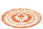 Assiette-Granada-52085-poterie-orange-blanc-Jolipa-01
