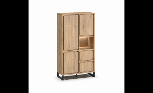 Bar-3-portes-2-tiroirs-1-niche-Naturel-millenium-oak-nature-K545-BAR2-109,3cm-Meubar