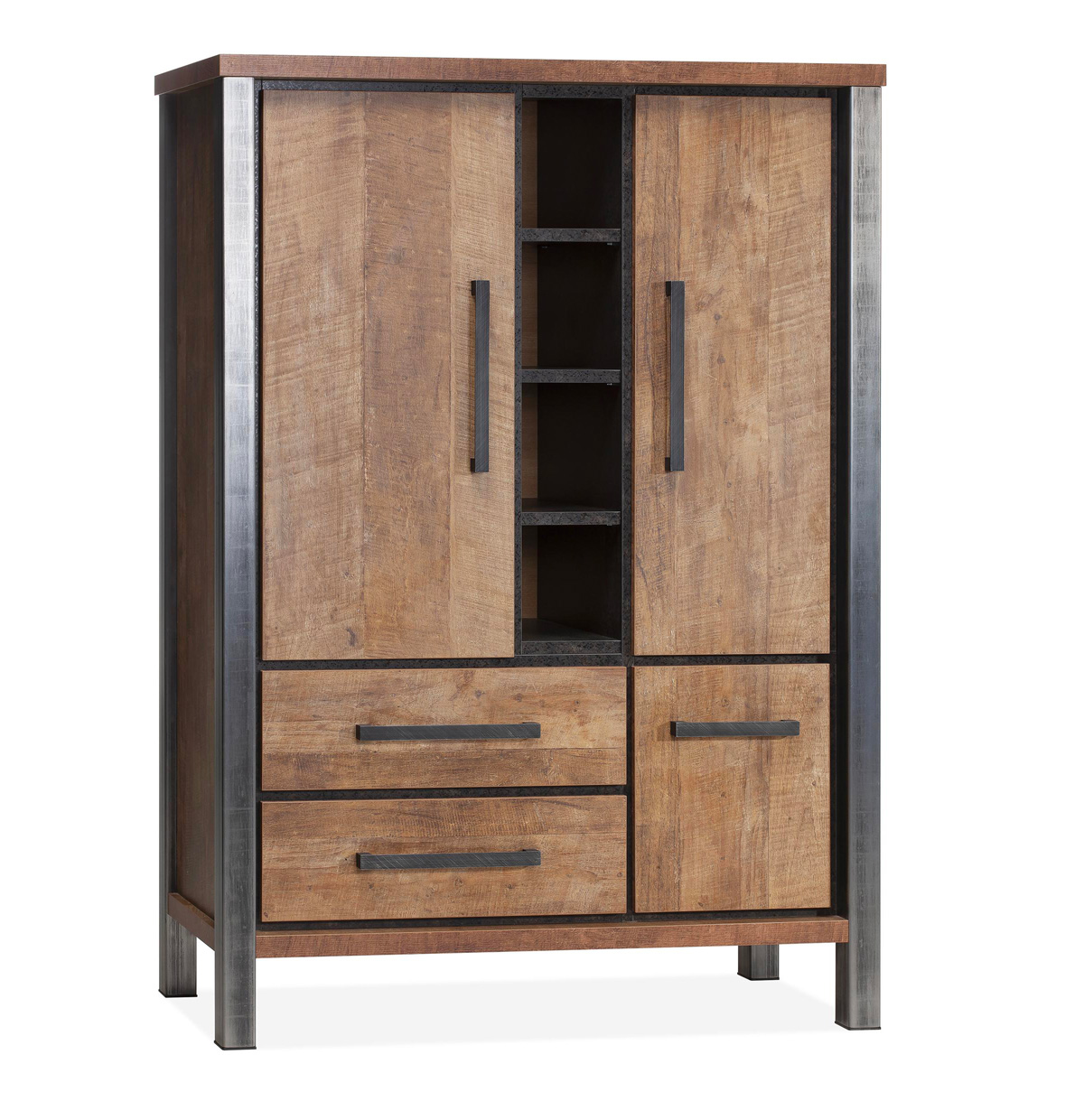 Bar-3-portes-2-tiroirs-Kinga-lamulux-old-teak-120cm-Maxfurn