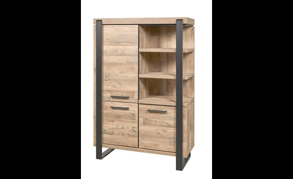Bar-3-portes-3-niches-Udine-decor-parquet-naturel-noir-mat-K632-BAR1-127cm-Evan