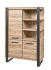 Bar-3-portes-3-niches-Udine-decor-parquet-naturel-noir-mat-K632-BAR1-127cm-Evan