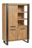 Bar-3-portes-3-niches-Udine-decor-teck-orange-noir-mat-TRUC-K661-BAR1-Evan