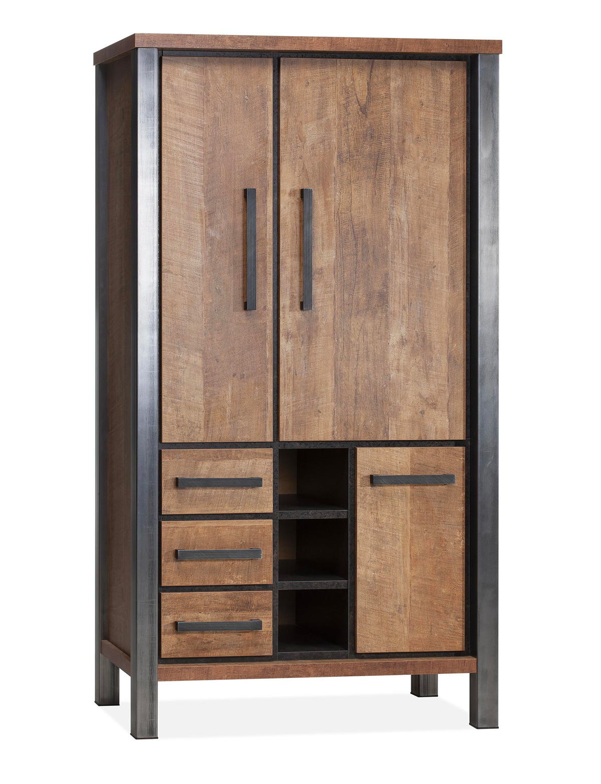 Bar-3-portes-3-tiroirs-Kinga-lamulux-old-teak-100cm-Maxfurn