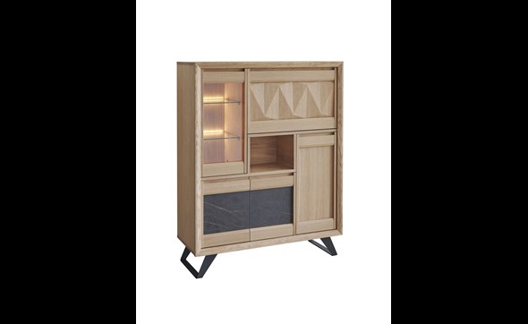 Bar-4-portes-1-abattant-1-niche-Delta-porte-abattant-incrustation-pointe-de-diamant-111530-option-eclairage-989018-teinte-353-ton-brut-brosse-Girardeau