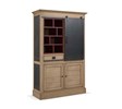 Bar-Biblitohèque-1-porte-coulissante-1-petit-bureau-Boheme-decor-brun-beige-bois-creme-brule-poncage-grossier-rouge-metal-noir-120cm-AEF