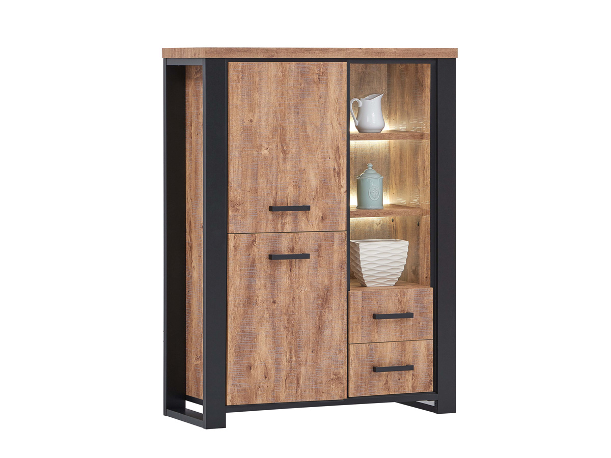 Bar-Estrella-decor-bois-industrial-oak-noir-120cm-Oosterlynck