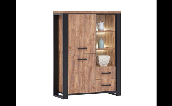 Bar-Estrella-decor-bois-industrial-oak-noir-120cm-Oosterlynck
