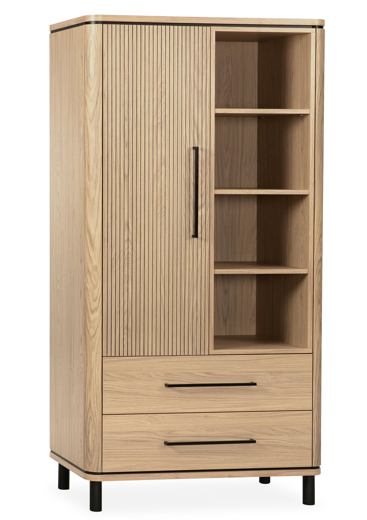 Bar-Medway-1-porte-2-tiroirs-4-niches-lamulux-blond-oak-Maxfurn