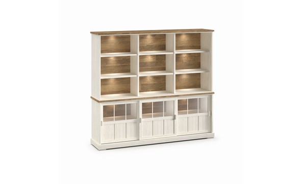 Bar-Patio-DR1GL-portes-vitrees-dessus-buffet-WB6-ouvert-K468-larik-old-teak-front-Evan