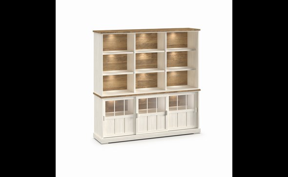 Bar-Patio-DR2GL-3-portes-buffet-WB7-ouvert-K468-larik-old-teak-front-Evan