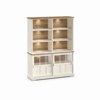 Bar-Patio-DR3GL-2-portes-vitrees-dessus-buffet-WB8-ouvert-K468-larik-old-teak-front-Evan