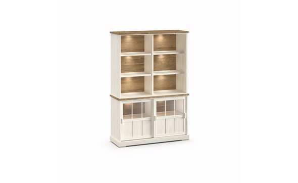Bar-Patio-DR4GL-2-portes-vitrees-dessus-buffet-WB9-ouvert-K468-larik-old-teak-front-Evan
