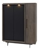 Bar-Trentino-131cm-BAR6-old-teak-golden-oak-black-Meubar