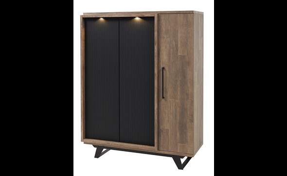 Bar-Trentino-131cm-BAR6-old-teak-matt-black-Meubar