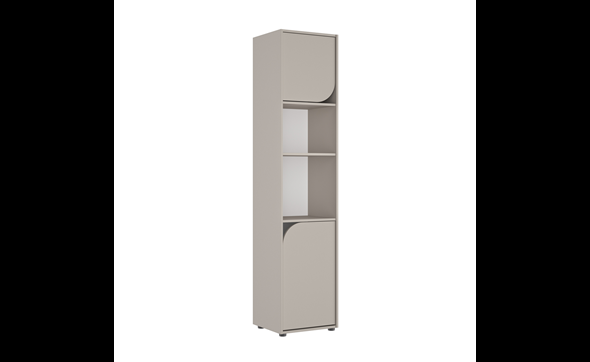 Bibliotheque-2-portes-2-niches-1G2V315-Ritmo-grege-persp-Gautier
