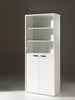 Bibliotheque-2-portes-bureau-Pronto-decor-bois-blanc-90cm-Neyt
