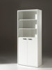 Bibliotheque-2-portes-bureau-Pronto-decor-bois-blanc-90cm-Neyt