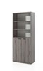 Bibliotheque-2-portes-bureau-Pronto-decor-bois-sherman-gris-90cm-Neyt
