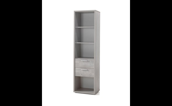 Bibliotheque-2-tiroirs-Vic-decor-bois-chene-56cm-Neyt