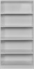 Bibliotheque-4 etageres-Systemix-type1000-blanc-Bauwens