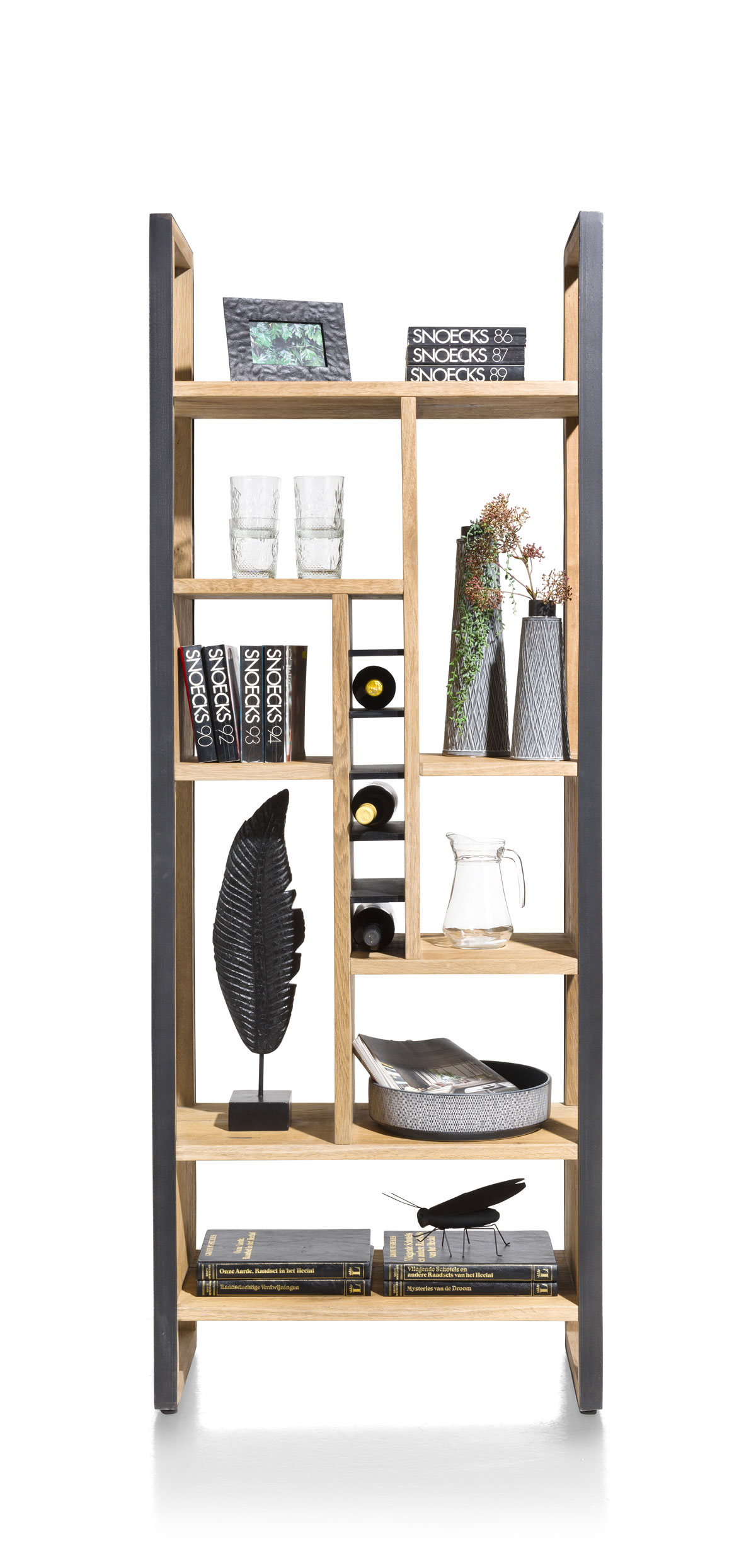 Bibliotheque-40960-Metalo-roomdivider-front-75cm-Henders-Hazel