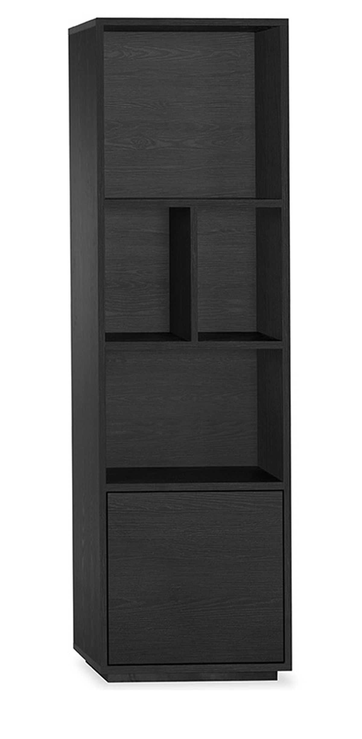 Bibliotheque-Blackburn-L-60cm-noir-avec-socle-Maxfurn