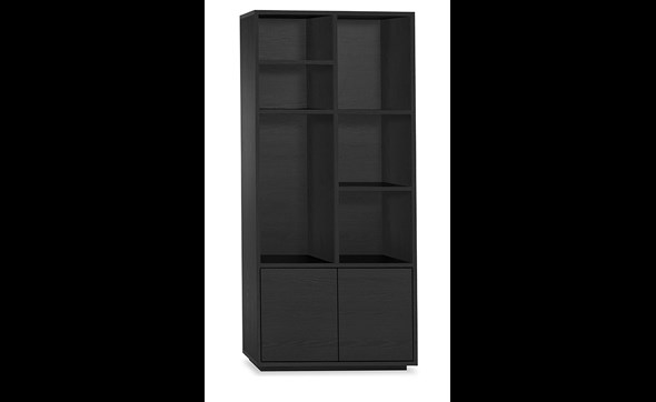 Bibliotheque-Blackburn-L-90cm-noir-avec-socle-Maxfurn