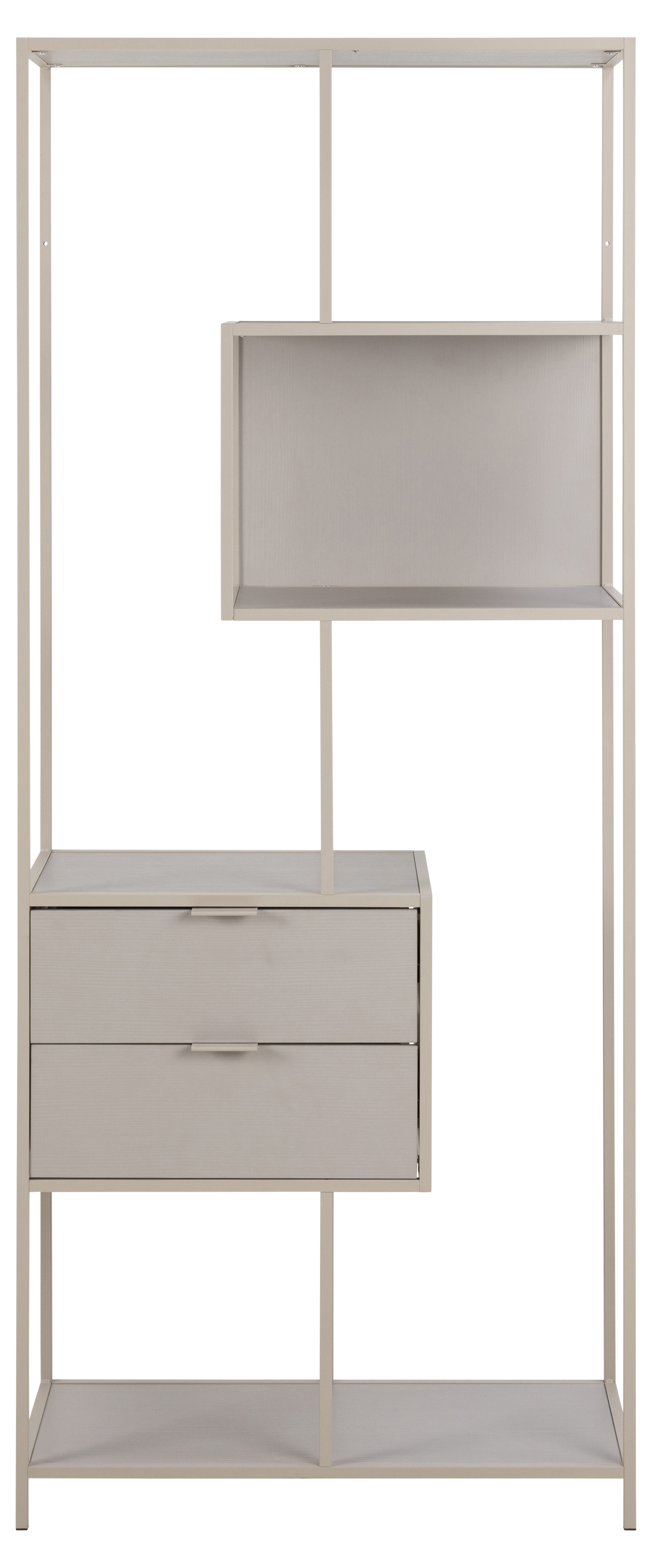Bibliotheque-Seaford-109298-melamine-grey-rought-front-Actona