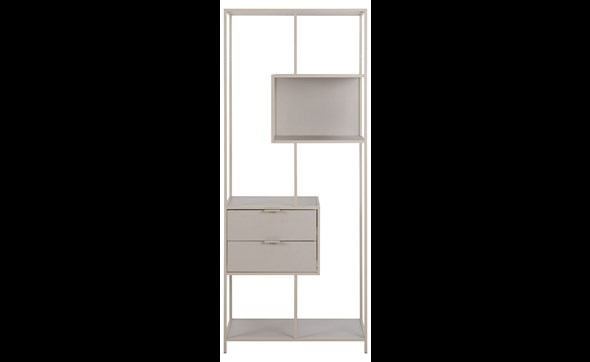 Bibliotheque-Seaford-109298-melamine-grey-rought-front-Actona
