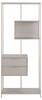 Bibliotheque-Seaford-109298-melamine-grey-rought-front-Actona