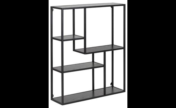 Bibliotheque-Seaford-80885-decor-ash-black-base-metal-powder-coated-rough-1-Actona