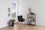 Bibliotheque-Seaford-89164-wild-oak-base-metal-powder-coated-ambi-Actona