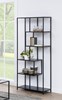 Bibliotheque-Seaford-90198-decor-ash-black-base-metal-powder-coated-rough-ambi-Actona